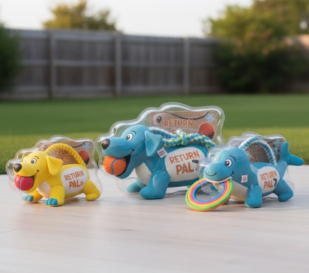 An image of Return Pal puppy toys.